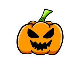 Creepy Stylized Halloween Pumpkin