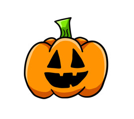 Creepy Stylized Halloween Pumpkin