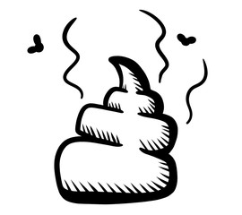 Smelly Stylized Poop Doodle