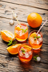 Aperol Spritz with orange