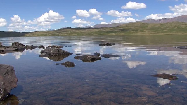 Altai. Landscapes of the foothills, the Ukok Plateau.