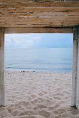 window on the beach