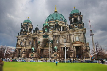view of Berlin Cathedral (Berliner Dom) in Berlin, Germany  © Iliya Mitskavets