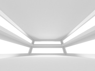 Futuristic White Architecture Design Background