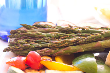 Vegetarian or vegan food: Grilled vegetables
