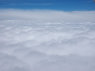 aerial view blue sky with clouds background