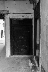 Old door in old Moroccan city