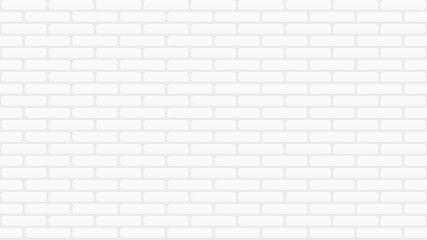 White texture, seamless brick wall. Vector illustration.