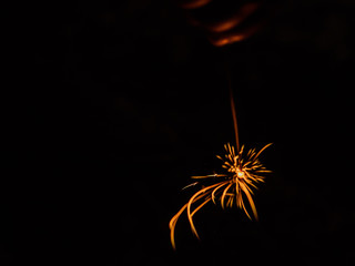 I saw beautiful fireworks in Japan.