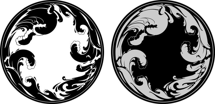 Wave Artwork, Infinite Round Pattern