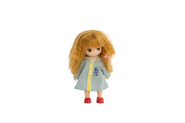 girl doll on white background