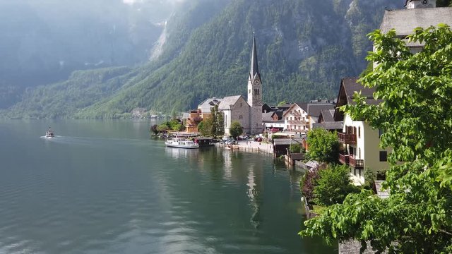Hallstatt, Austria- Lake and Mountains