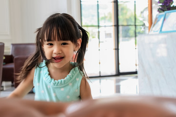 Portrait of cute Little girl smile