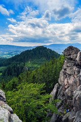 Sokoliki mountains, mountain landscape in Poland.