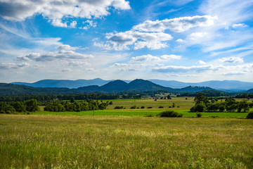 Sokoliki mountains, mountain landscape in Poland.