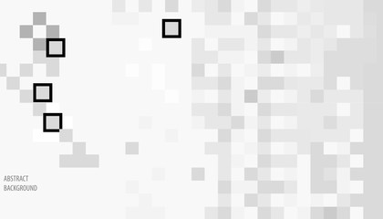 Abstract gray white background with squares. Mosaic. eps10 Vector