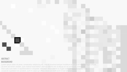 Abstract gray white background with squares. Mosaic. eps10 Vector