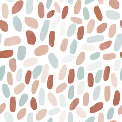 Seamless Pattern with Oval Elements in Pastel Shades