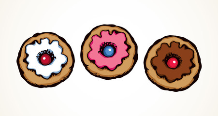 Donut. Vector drawing