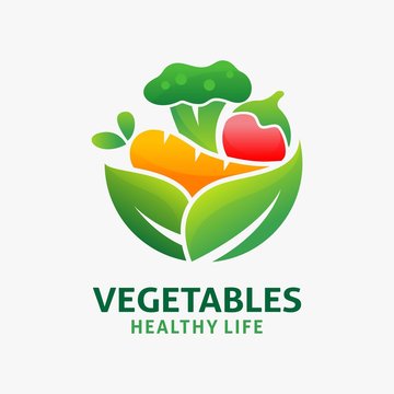 Fresh vegetables logo design
