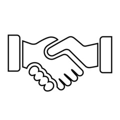 Handshake icon vector. Handshake symbol illustration. Handshake logo.