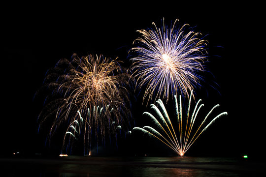 Fireworks at the beach