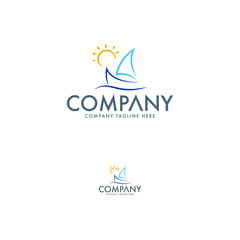 Creative Hotel, Tourism, Yacht, Sail, Sailor and Shipping Logo 
