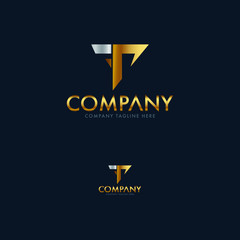 Creative Letter T Logo Design Template