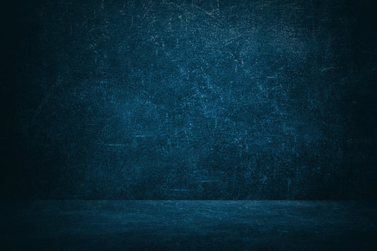 dark blue studio of chalkboard background