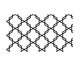 Obraz premium Black gradient hexagons on a white background for textiles, fabrics, gift paper, printing, decoration, illustrations