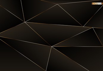Abstract black and gold luxury background.