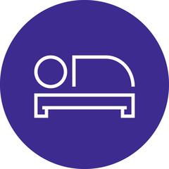 Bedroom Bed Sleep Outline Icon