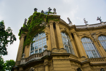 BUDAPEST, HUNGARY: Beautiful Palace in the City Park near the Vajdahunyad castle © Anna ART