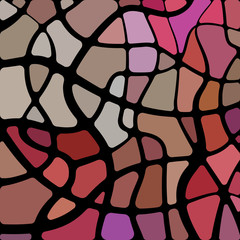abstract vector stained-glass mosaic background
