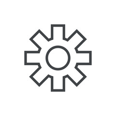 Line icon gear