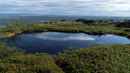 Lake in the highland tundra