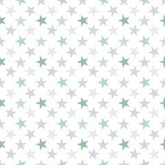 Fototapeta premium Seamless pattern with stars on white background. Vector illustration.