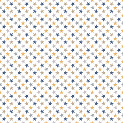 Seamless pattern with stars on white background. Vector illustration.