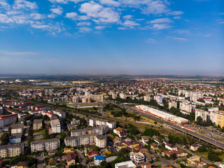 Aerial view of Constanta, town in Romania in which it is located largest romanian harbor