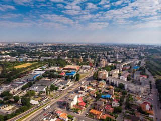 Aerial view of Constanta, town in Romania in which it is located largest romanian harbor