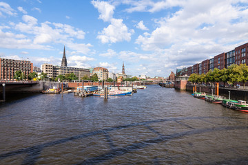 Hamburg Blick auf den Binnenhafen