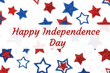 Happy USA Independence Day 4 th July. Greeting card and poster Design..
