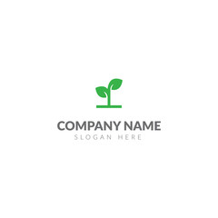 Plant logo or icon template vector design