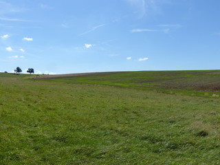 Landschaften grün - blau in Mittelhessen