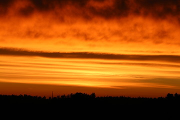 Fototapeta na wymiar A colorful sunset