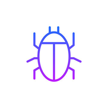 recommend clip art: Computer bug icon. Computer virus vector icon. Software bug or program bug vector symbol for apps and websites
