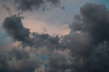 Storm clouds. The sky a background. Storm's coming.