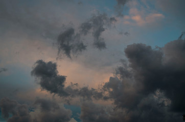 Storm clouds. The sky a background. Storm's coming.