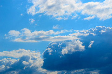 beautiful blue sky with clouds background