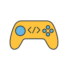 Game code logo template design. Vector illustration.